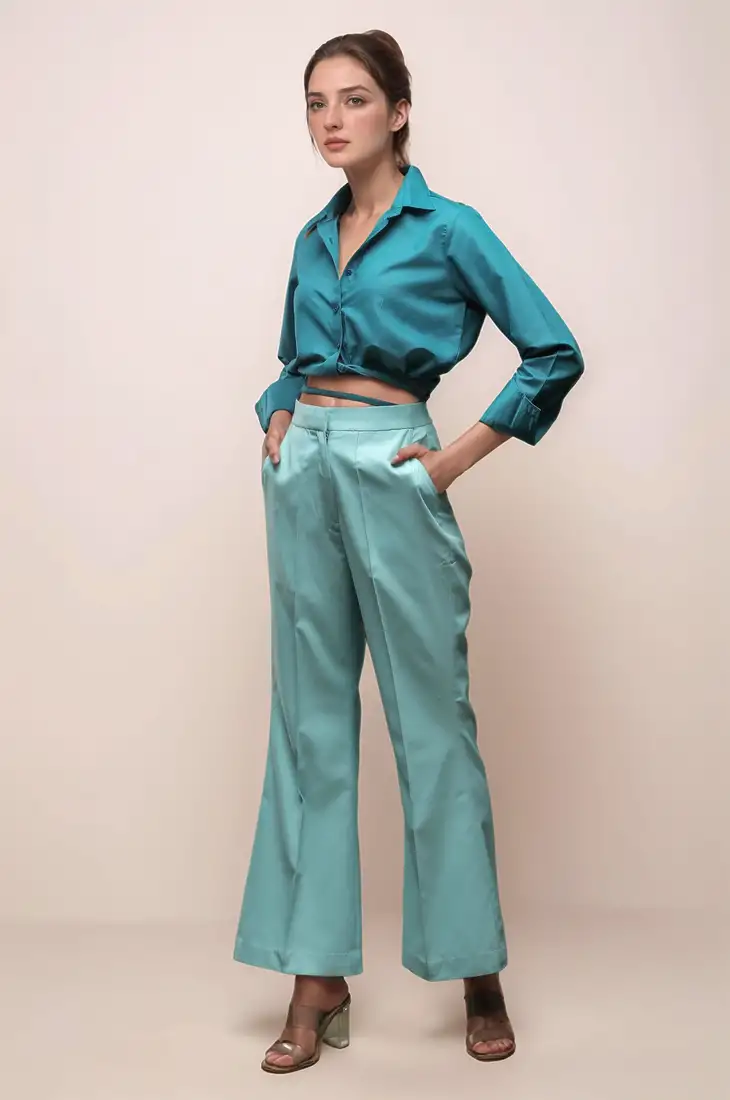 Peach cotton embroidered unstitched dress material