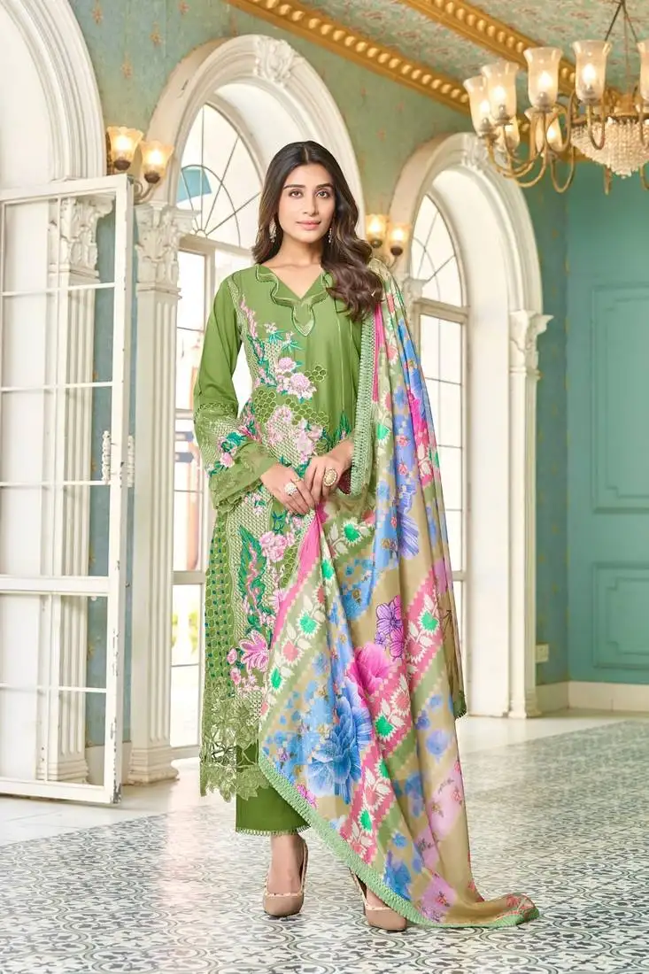 Ayat fern full embroidery lawn suit set