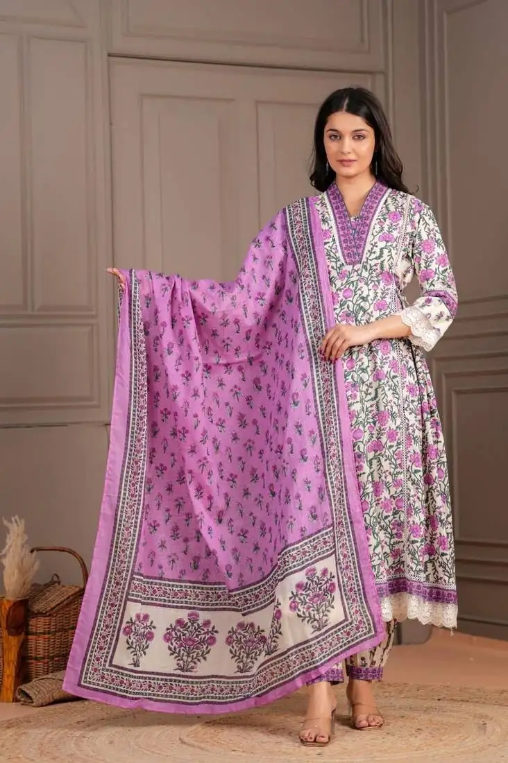 Jayti iris cotton suit set