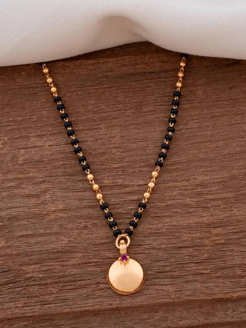 mangalsutra short with single vati one gram gold