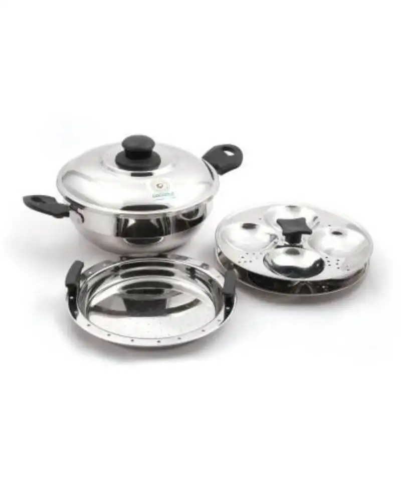 Coconut stainless steel 8 idly steamer