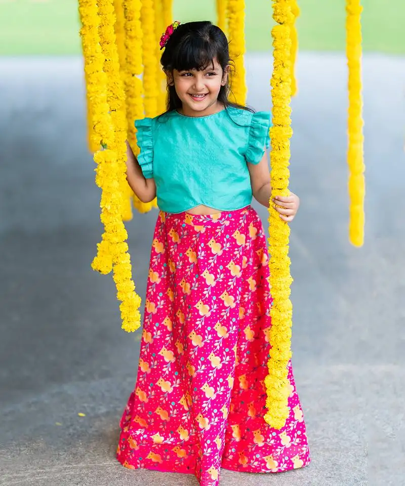 Perched owl lehnga set