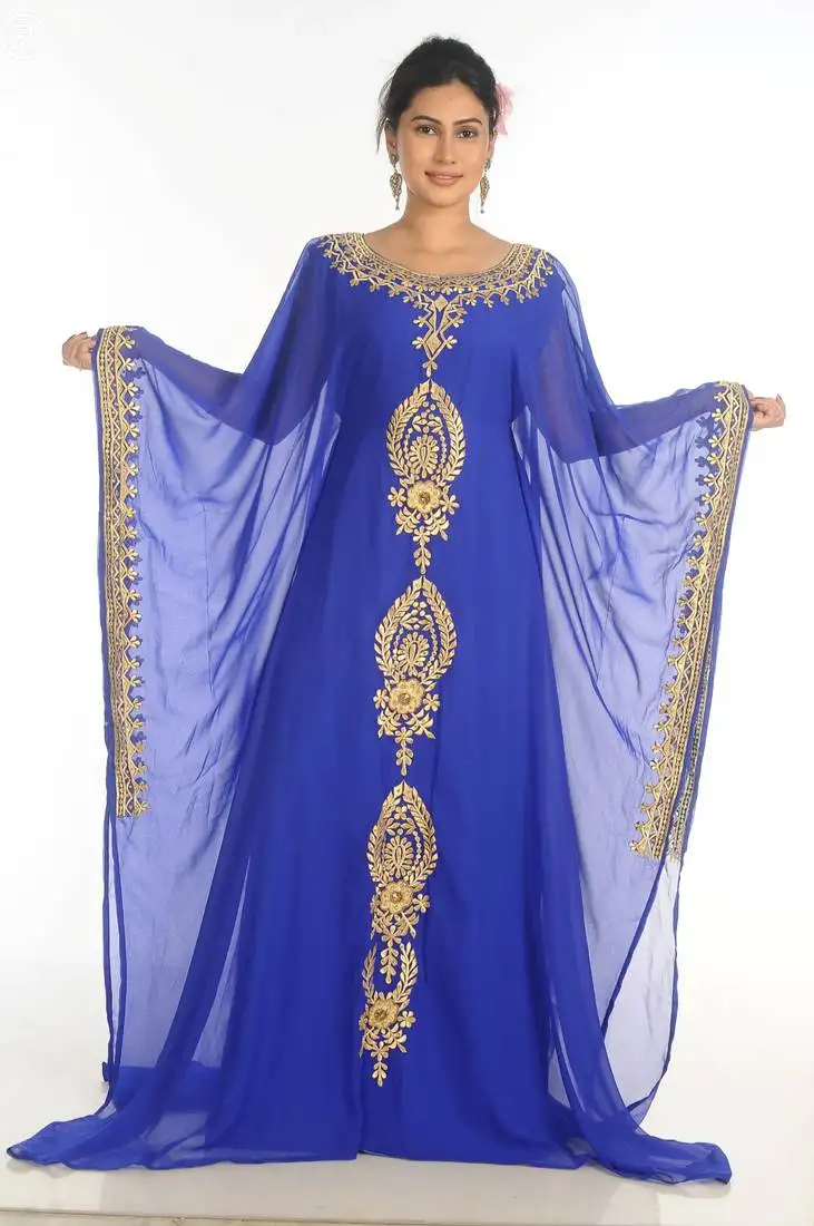 Shop ethnic maxi abaya moroccan islamic kaftan beach fancy modern floor length bell sleeve for women dress