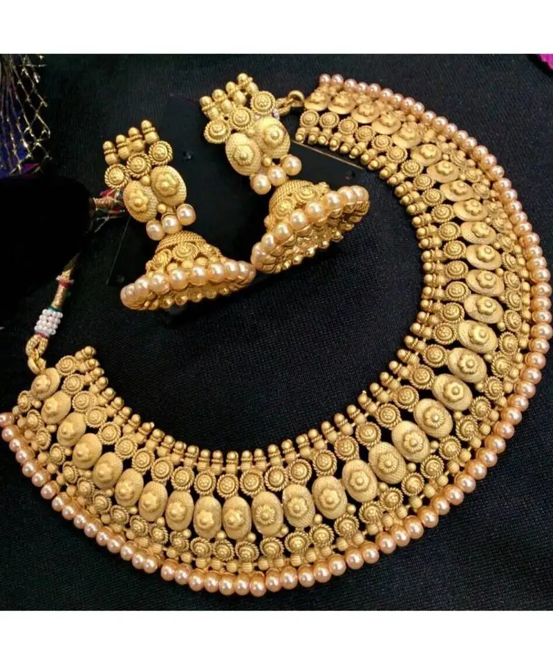 Georgeous matt finishing necklace set