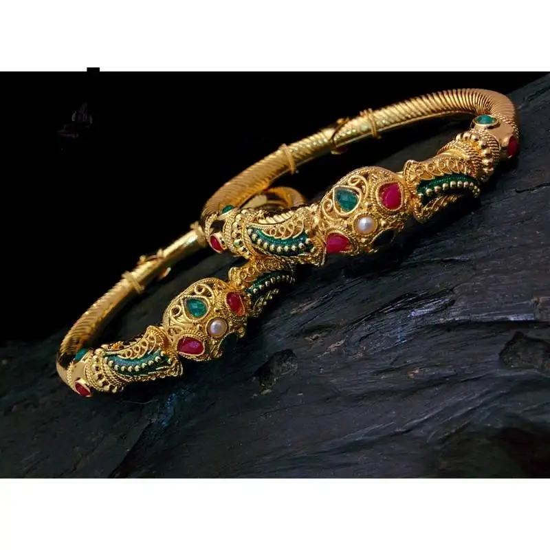 Georgeous high gold plated bangles with openable