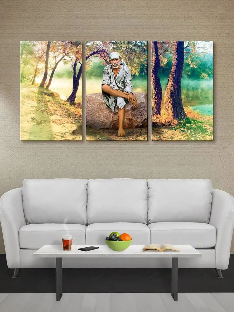 999store sai baba printed canvas painting