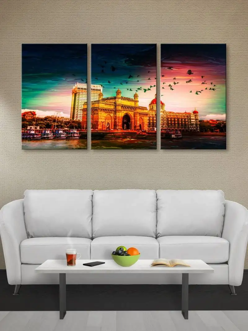 999store mumbai city printed canvas painting