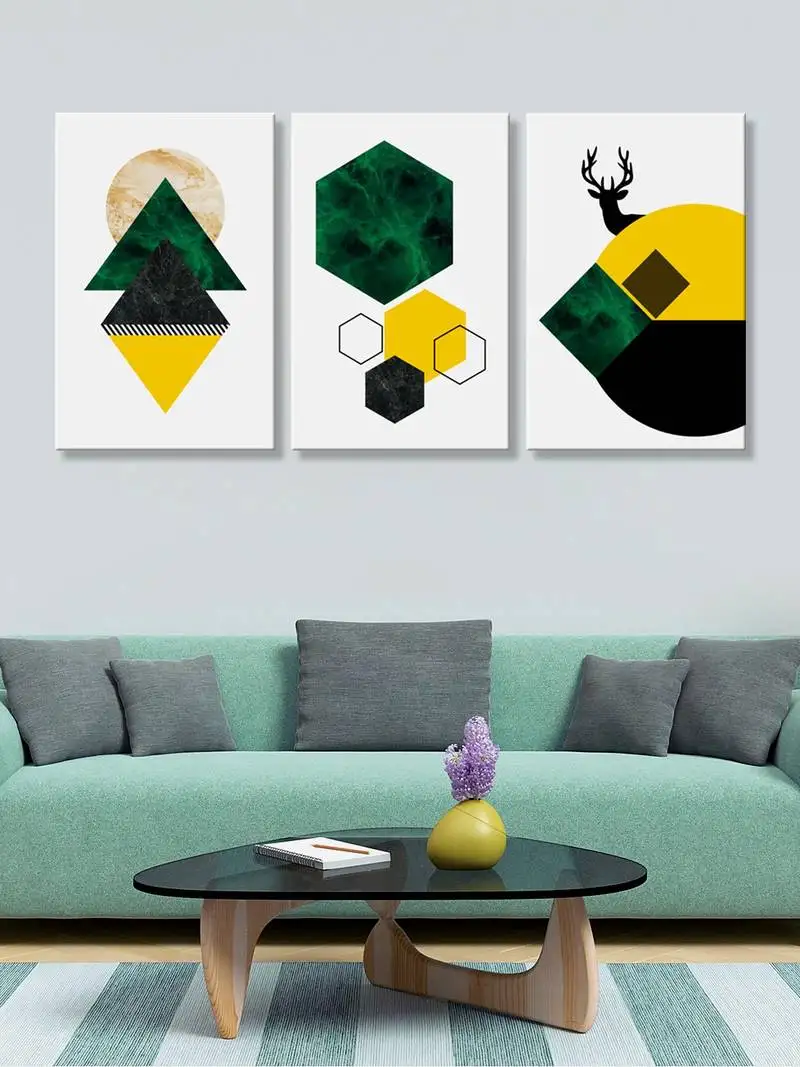 999store geometric art panels canvas painting
