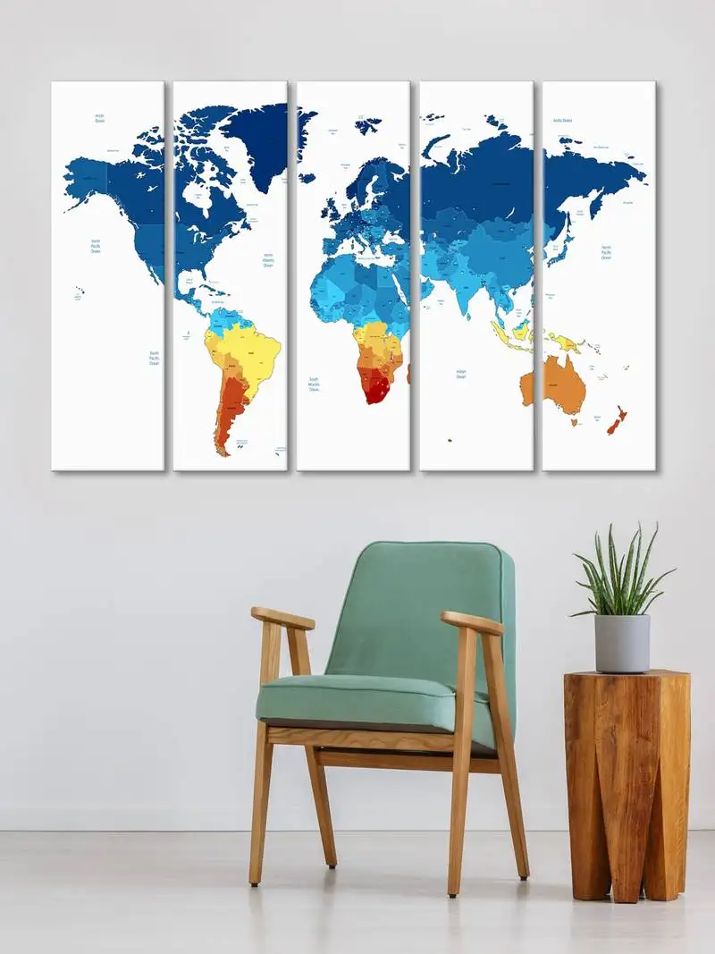 999store  blue wood homeDecor wall decor