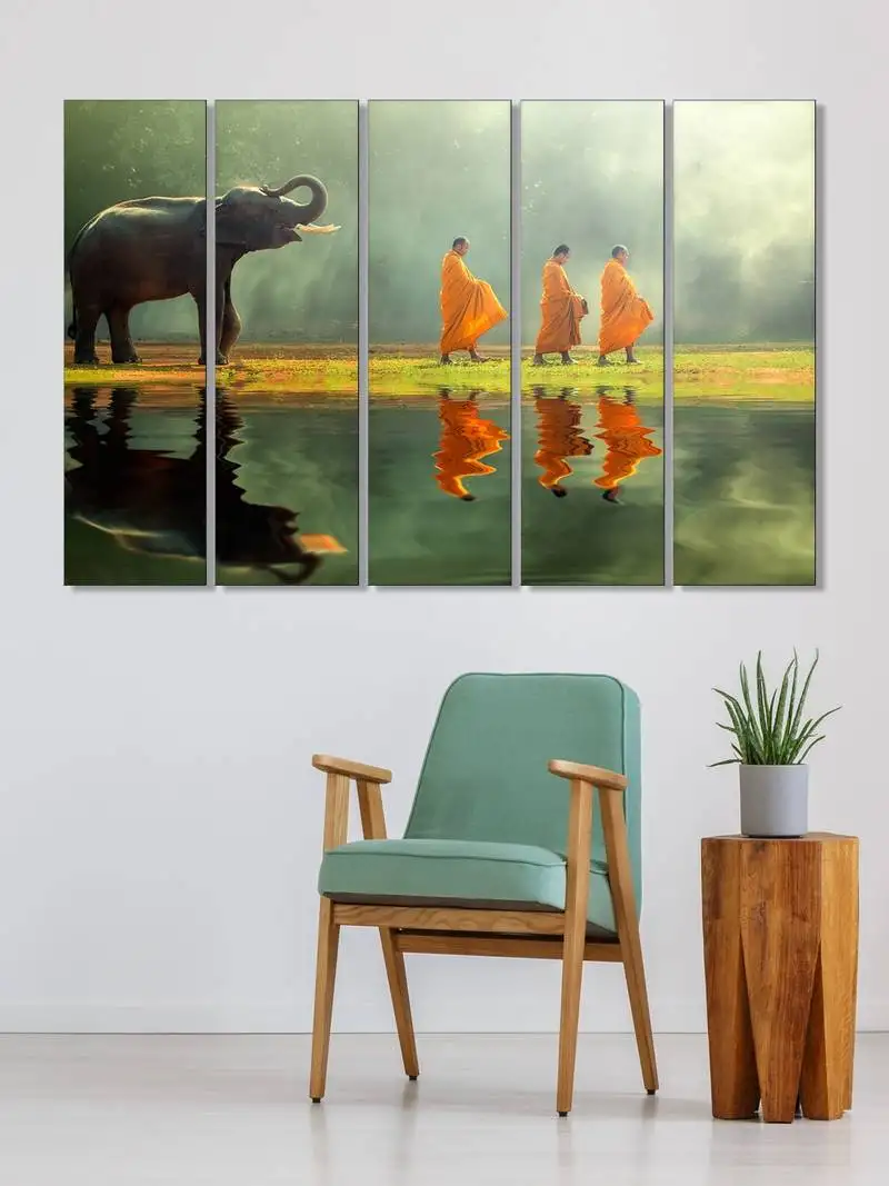 999store  green wood home wall decor