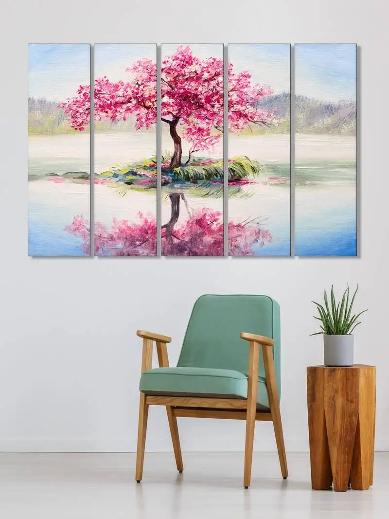 999store  pink wood home wall decor