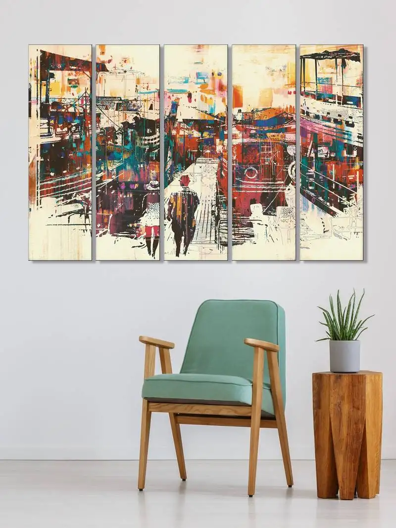 999store  red wood home wall decor