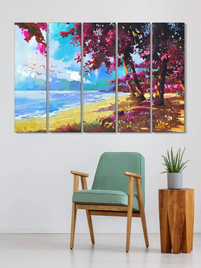 999store  violet wood home wall decor