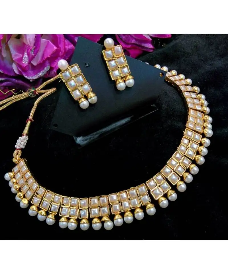 Royal antique finish kundan necklace sets