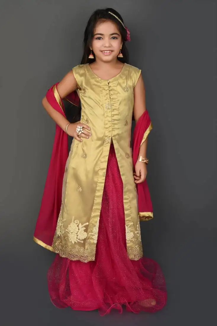 White embroidered net lehenga choli dupatta