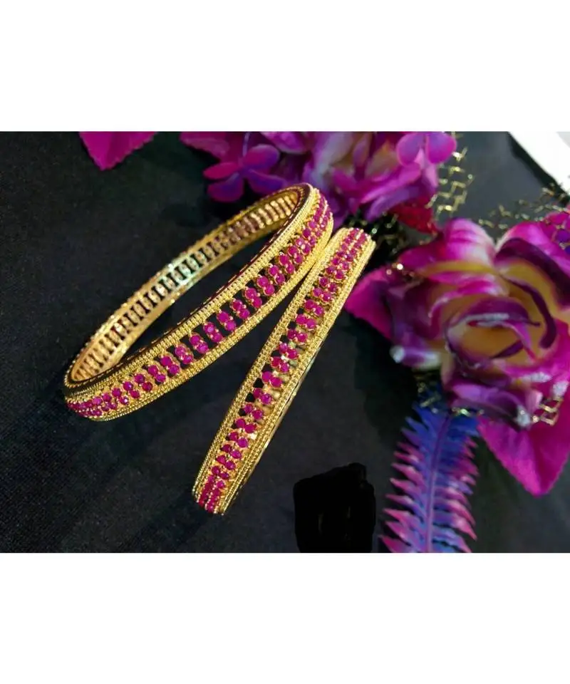 Pink ad bangles