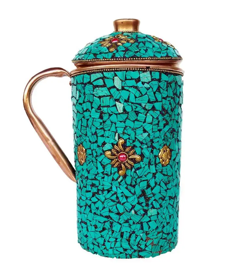 Pure copper jug drinkware set dinnerware tableware pitcher outer ated