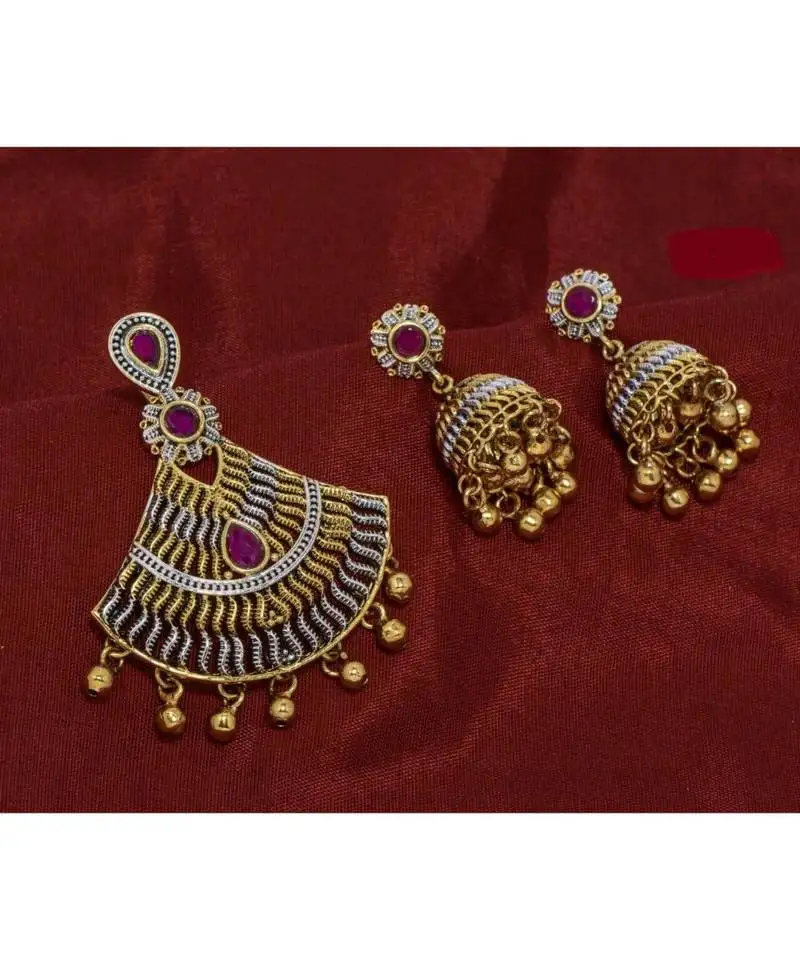 Oxidised pendant set