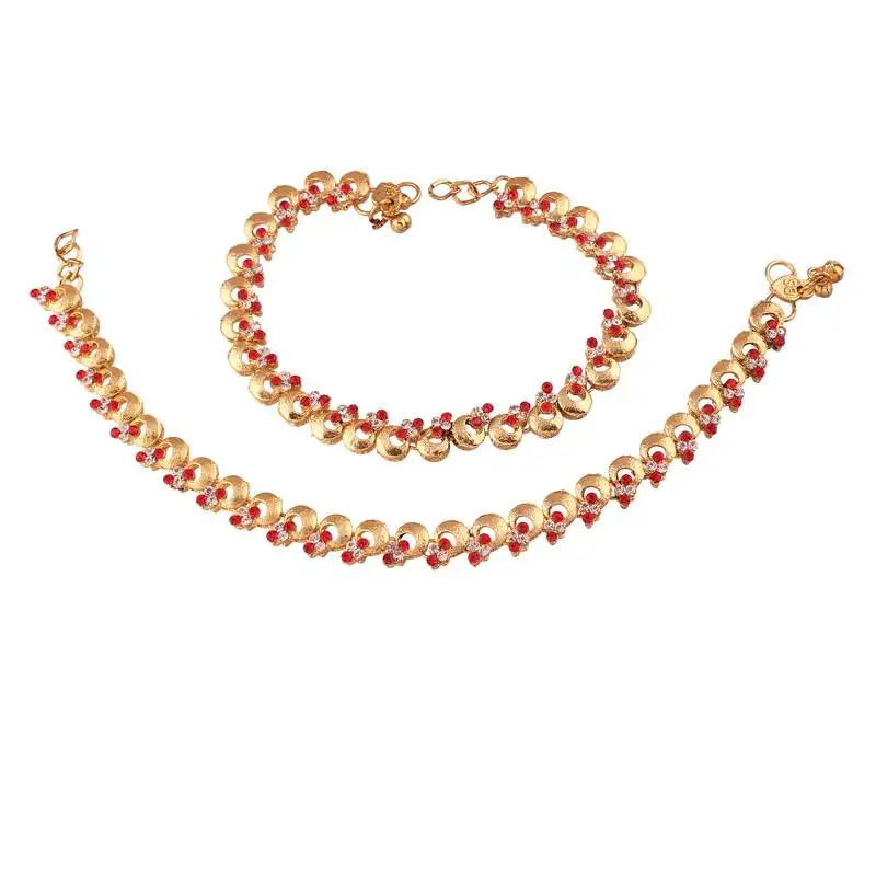 Traditional kundan anklets for women a024r
