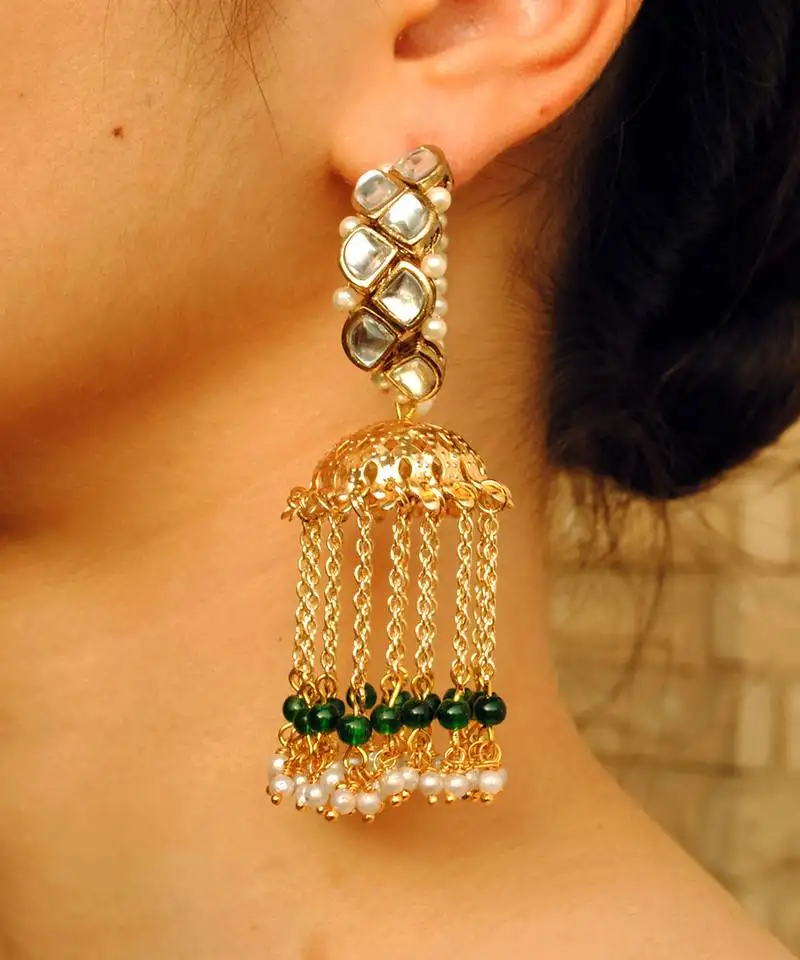 Joyful jhoomar hoop earrings