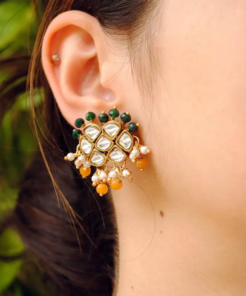 Honey comb earrings