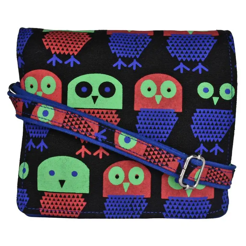 Strix blue canvas sling bag