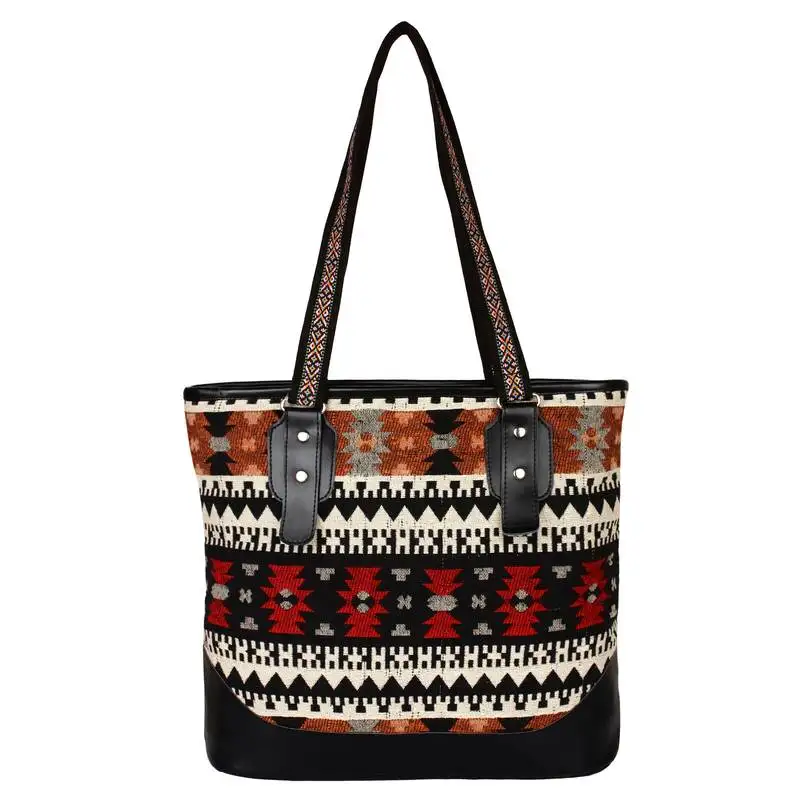 Nava multicolor jacquard shoulder bag