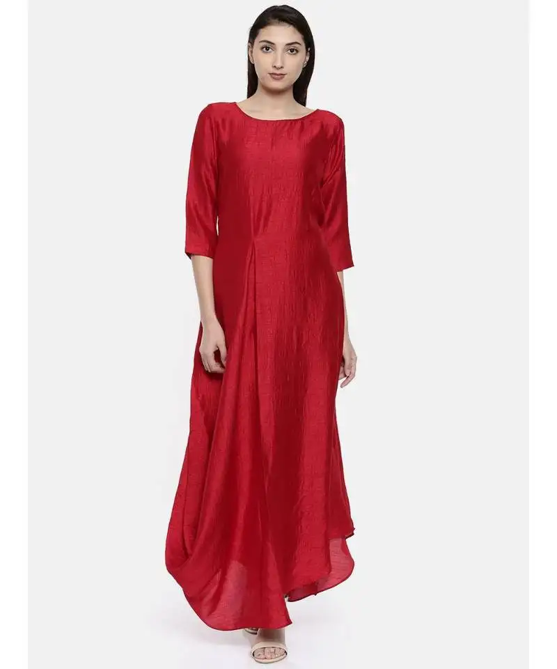 Mayank modi red classic long dress