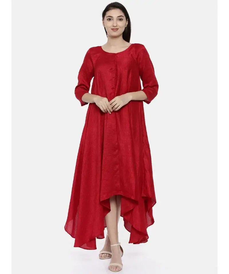 Mayank modi potli red classic dress