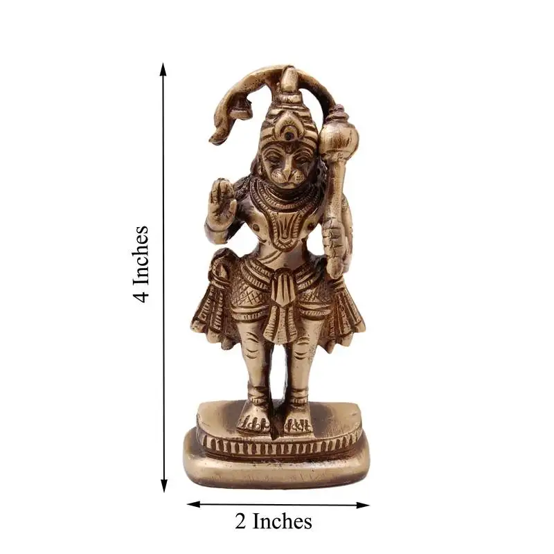 Brass blessing lord hanuman