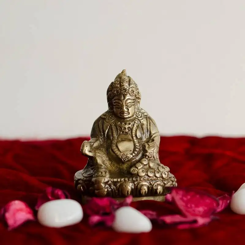 Antique finish brass lord kuber