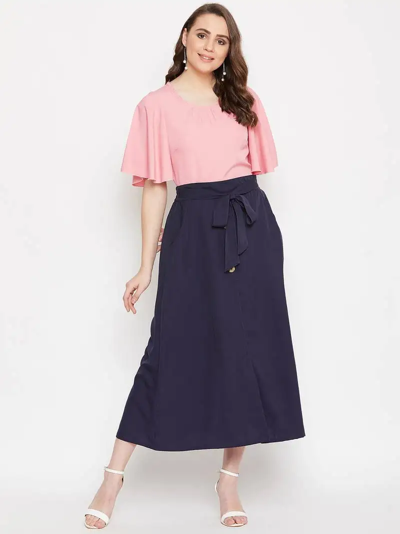 Women top and skirt set