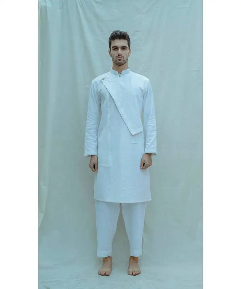 Cotton x linen white kurta and pants