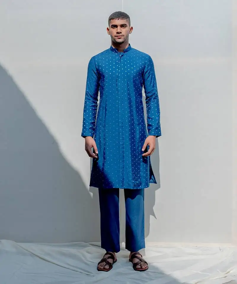 Bedoiun turquoise men kurta