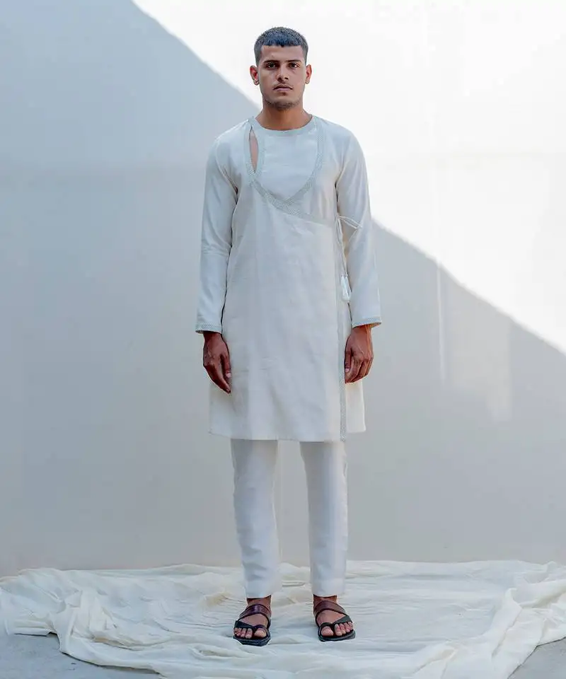 Mirjai off white men kurta