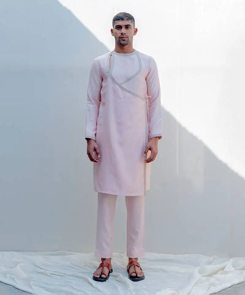 Miraj peach men kurta