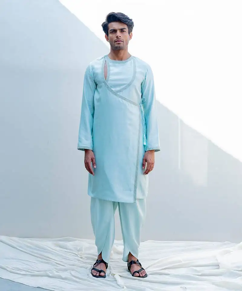 Mirajia mint green men kurta