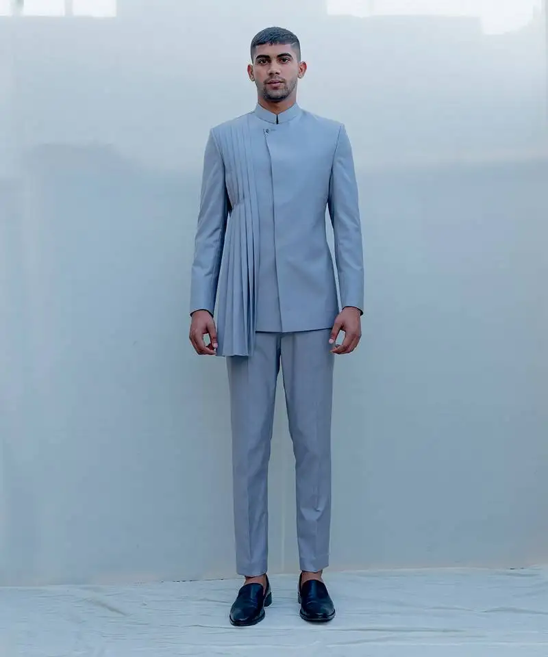 Regnant short indo western jacket set