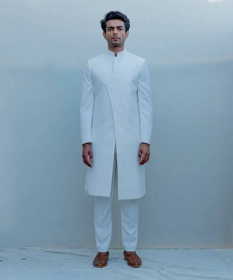 Waxen long indo western jacket set