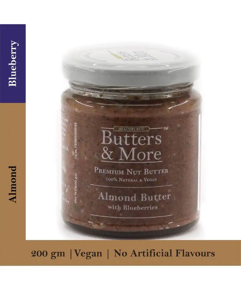 200gm almond butter with blueberries