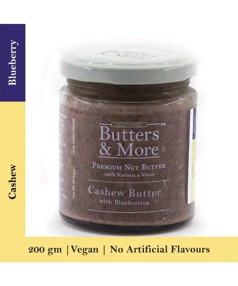 200gm cashew butter with blueberries