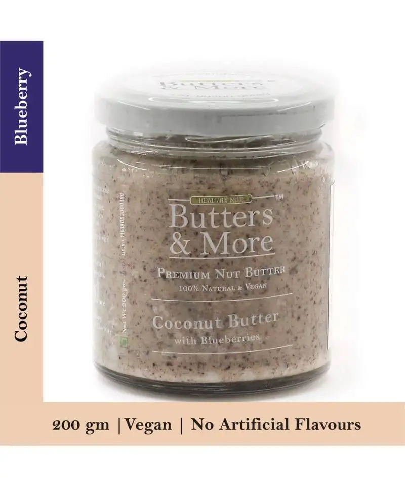 200gm coconut butter with blueberries