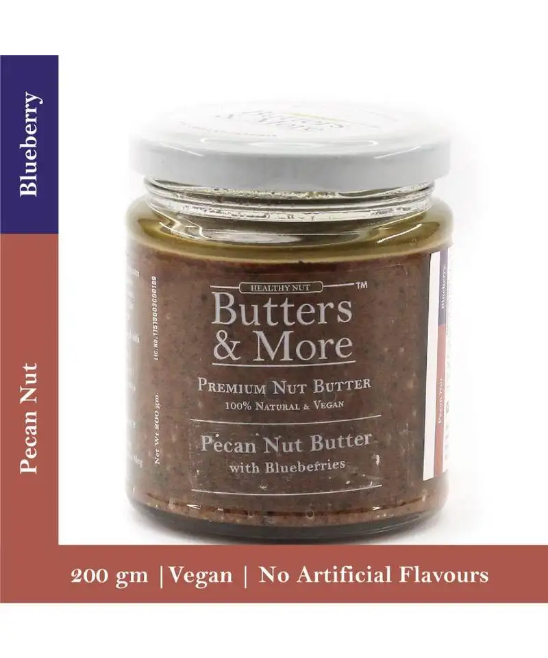 200gm pecan nut butter with blueberries