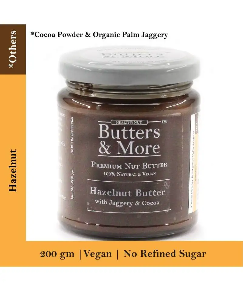 200gm hazelnut butter with cocoa & jaggery