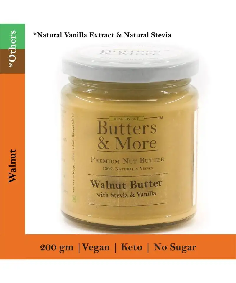200gm keto walnut butter with stevia & vanilla