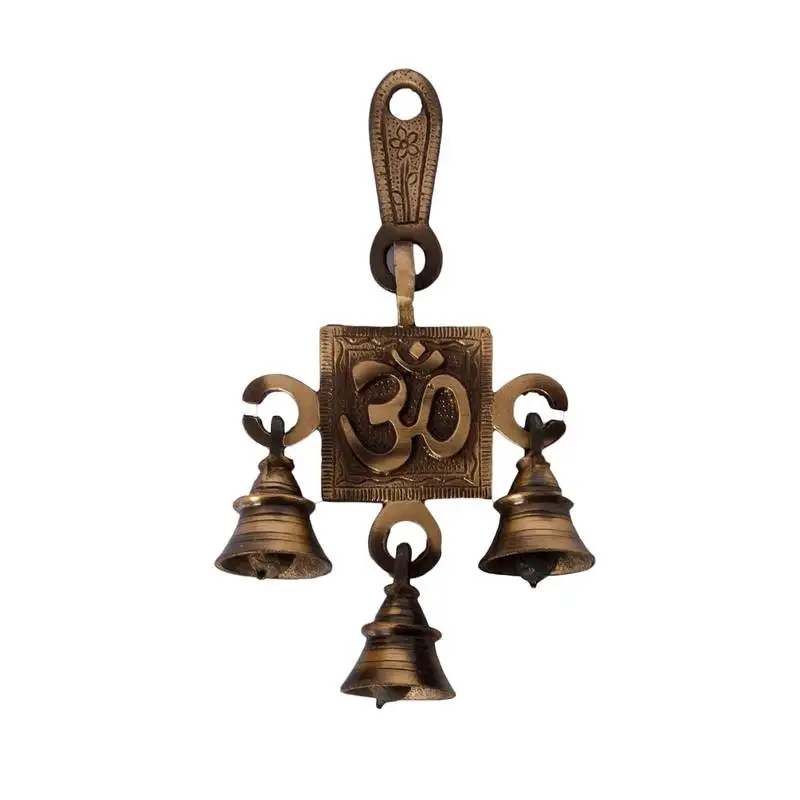Om brass hanging bells