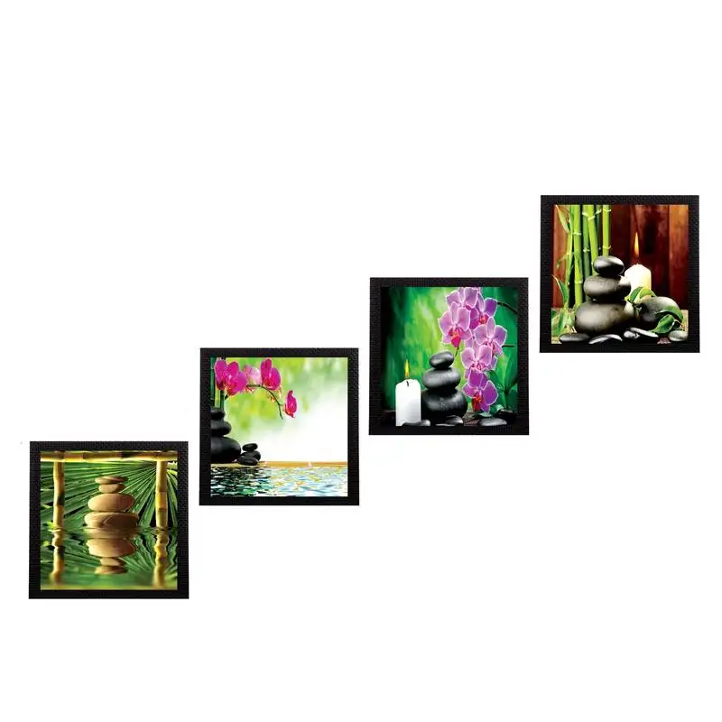 Set of 4 nature shots satin matt texture uv art painting