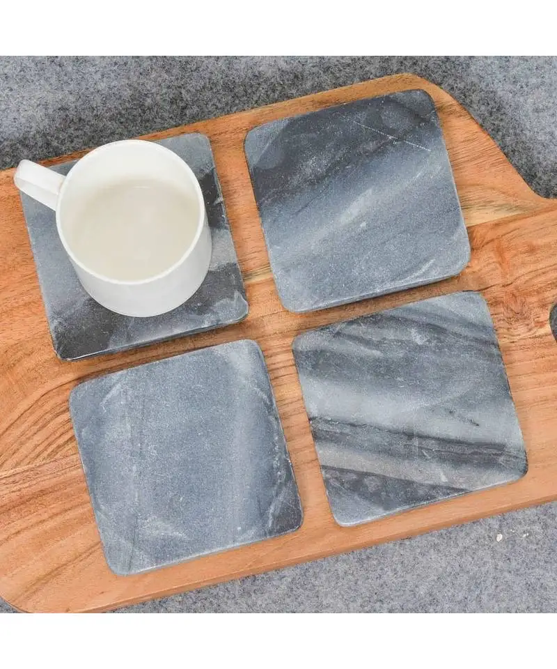 Square handmade coasters
