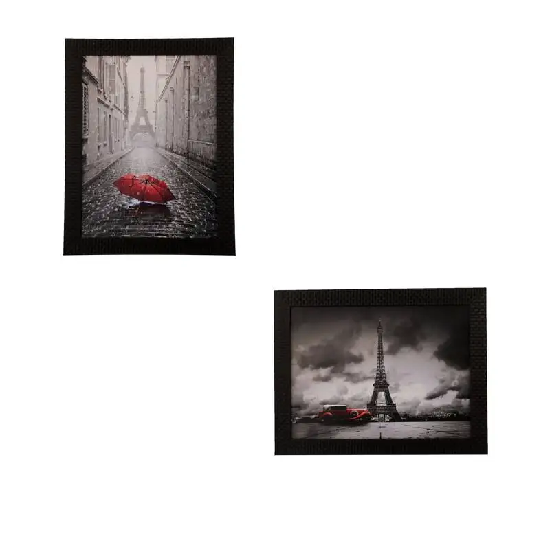 Set of 2 beauty under rain satin matt texture uv art painting