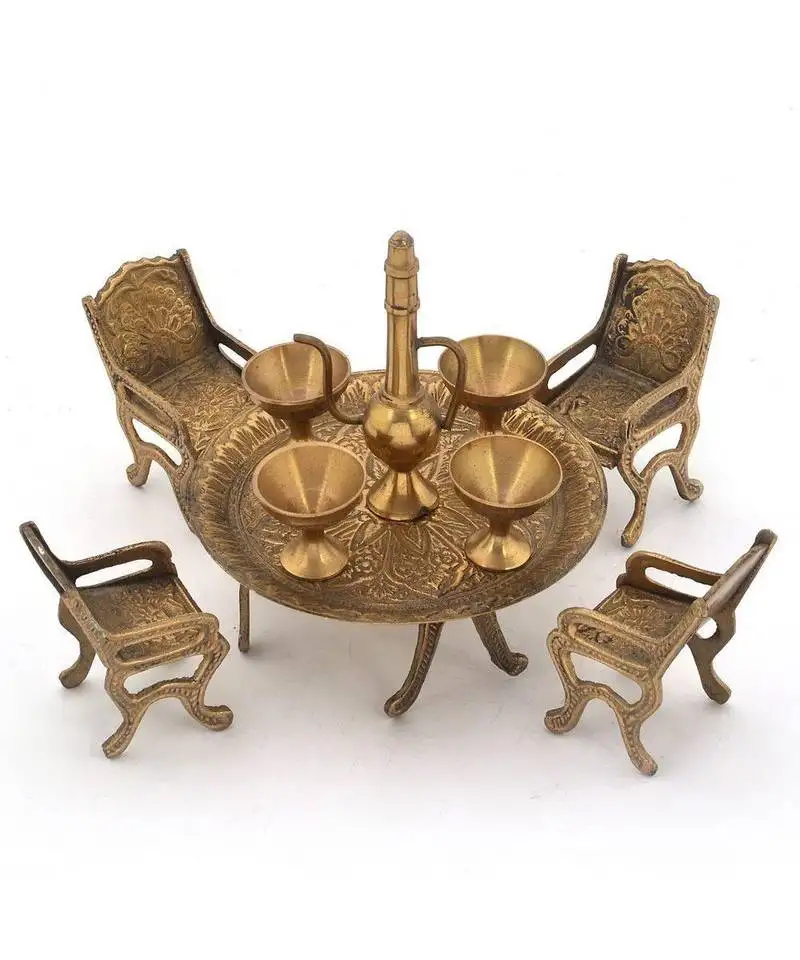 Unique design dining table chair maharaja set -196
